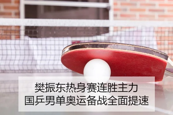 樊振东热身赛连胜主力 国乒男单奥运备战全面提速