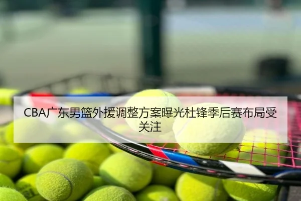 CBA广东男篮外援调整方案曝光杜锋季后赛布局受关注